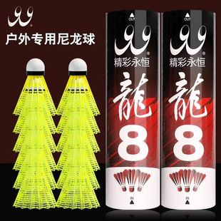 精彩永恒尼龙球龙8户外正品塑料球耐打不易烂儿童学生防风球6只装