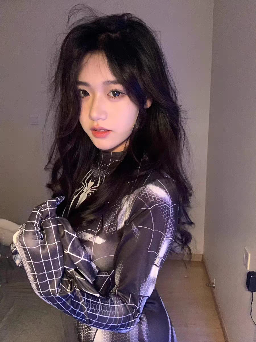 蜘蛛侠紧身衣cos服成人连体上衣女款2024新款网红爆款套装网红
