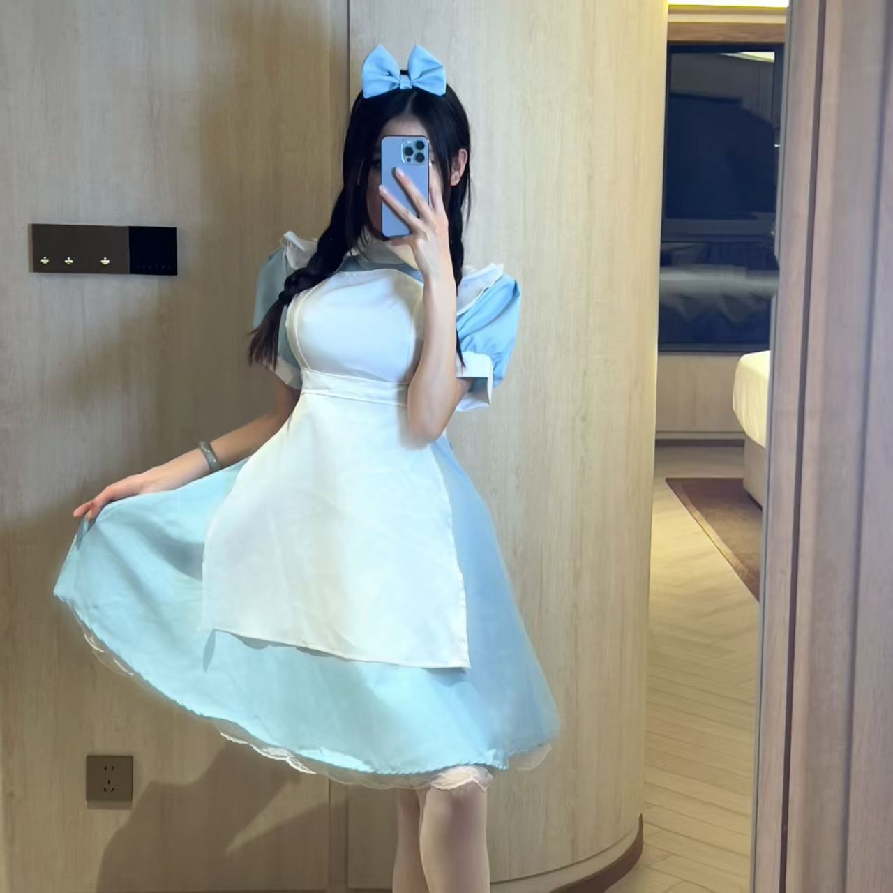 少女萝莉可爱女仆COSplay连衣裙