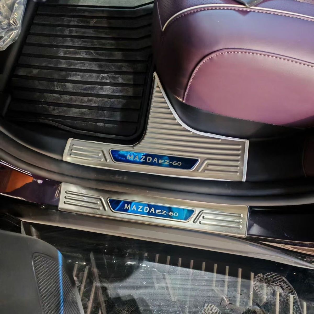 马自达EZ-60门槛条汽车改装件专用配件迎宾踏板后备箱贴护板条