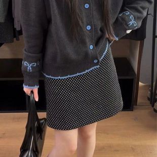 omelet蛋卷  韩系秋款甜美刺绣设计百搭宽松毛衣女