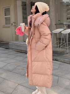 新款棉服女2023年冬季新款宽松羽绒棉袄长款过膝学生气质加厚外套