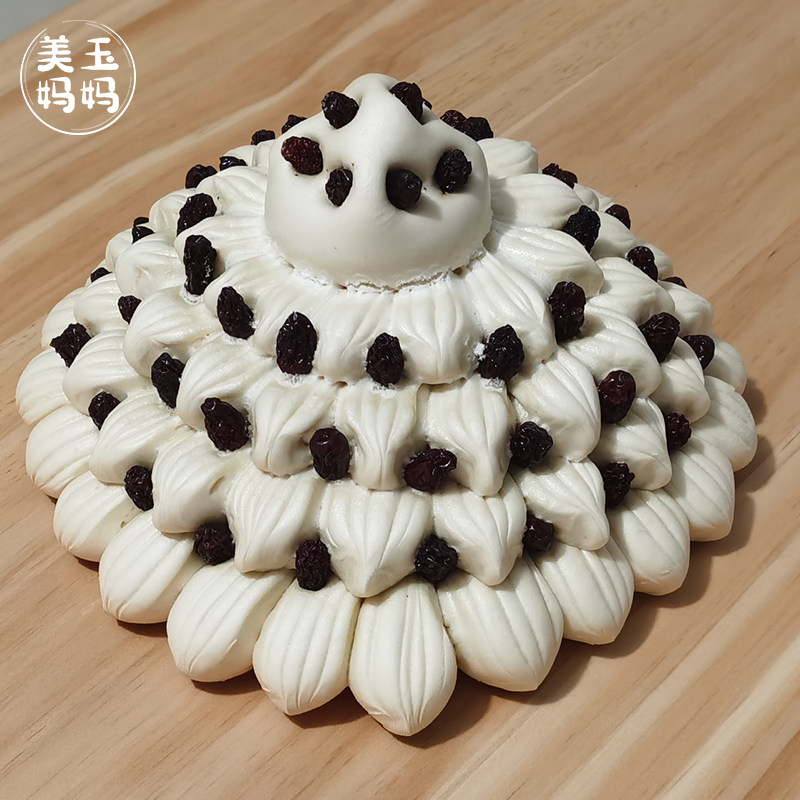 上供年货枣塔枣山花馍馍青岛王哥庄大馒头礼盒胶东花饽饽花样面食