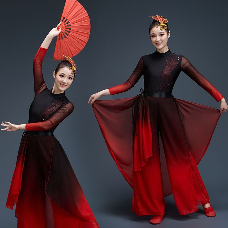 古典舞演出服女飘逸新款