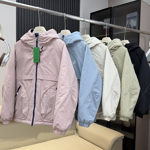 棵米ai蕉家！户外山系情侣防水夹棉宽松加厚保暖连帽棉衣棉服外套