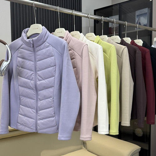 LU家订单90白鸭绒瑜伽运动健身内胆立领小蛮腰羽绒服休闲保暖外套