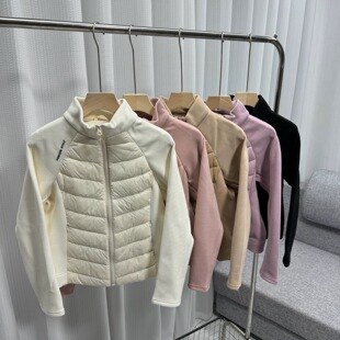 LU家订单！国标90白鸭绒瑜伽运动健身内胆立领羽绒服休闲保暖外套