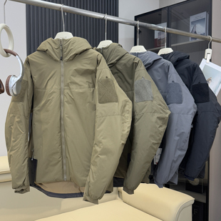 鸟家订单!户外山系轻量化保暖棉服防水蓬松夹棉连帽休闲运动棉衣
