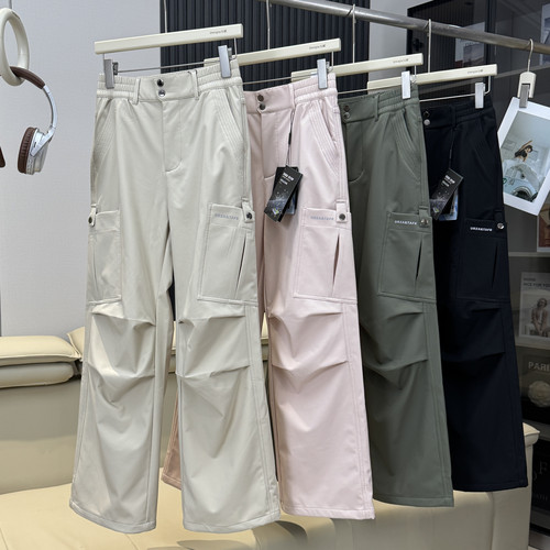 棵米ai蕉家！户外山系防风防水加绒保暖软壳工装冲锋裤徒步登山裤