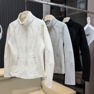 LU家订单！修身显瘦小蛮腰运动瑜伽滑雪冲锋衣内胆保暖羽绒服外套