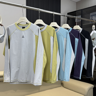 T恤 撞色速干透气骑行3m反光运动长袖 棵米ai蕉家 户外山系情侣款