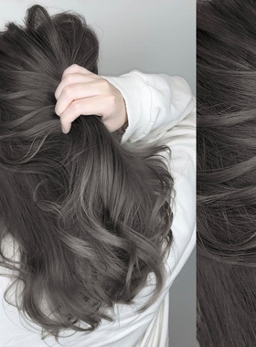 黑茶灰色染发剂膏女免漂2023流行色显白泡沫天然植物纯自己在家染