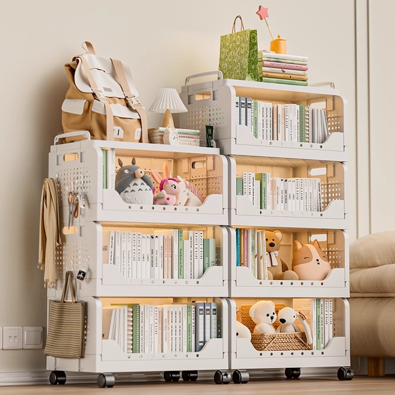 折叠书包置物架多层收纳架