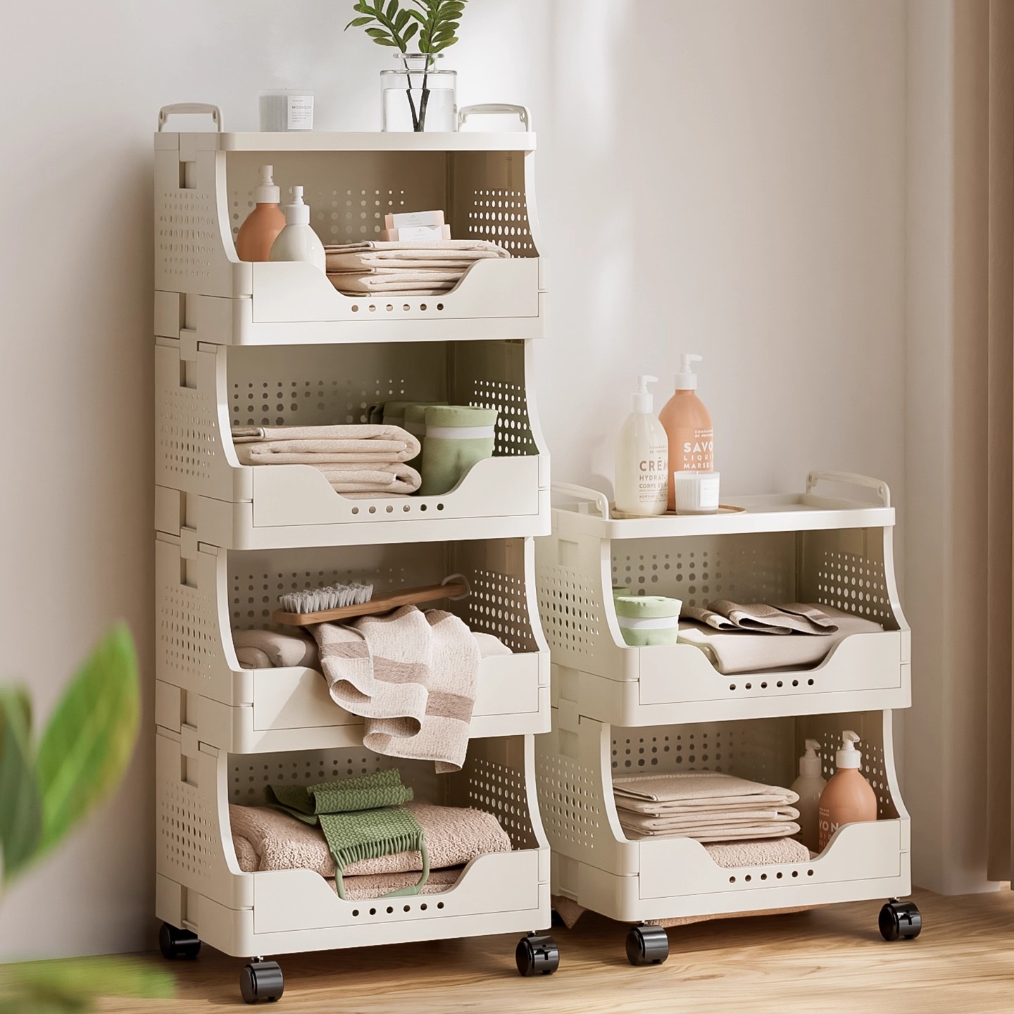 小推车置物架厨房落地多层收纳架