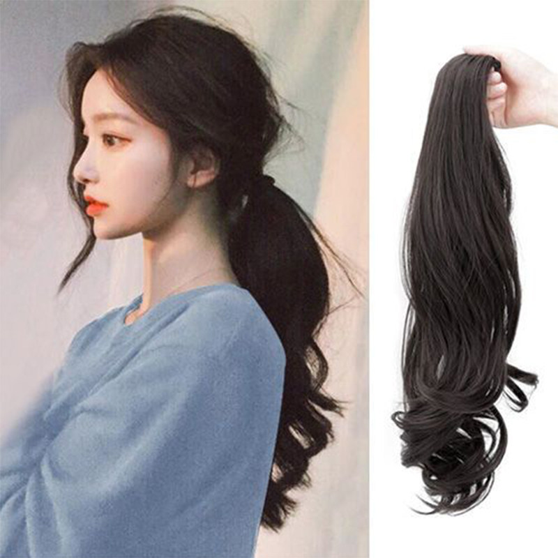 马尾假发女抓夹绑带式隐形自然