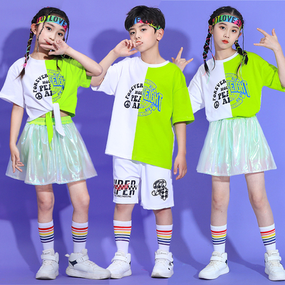 儿童街舞嘻哈表演演出服