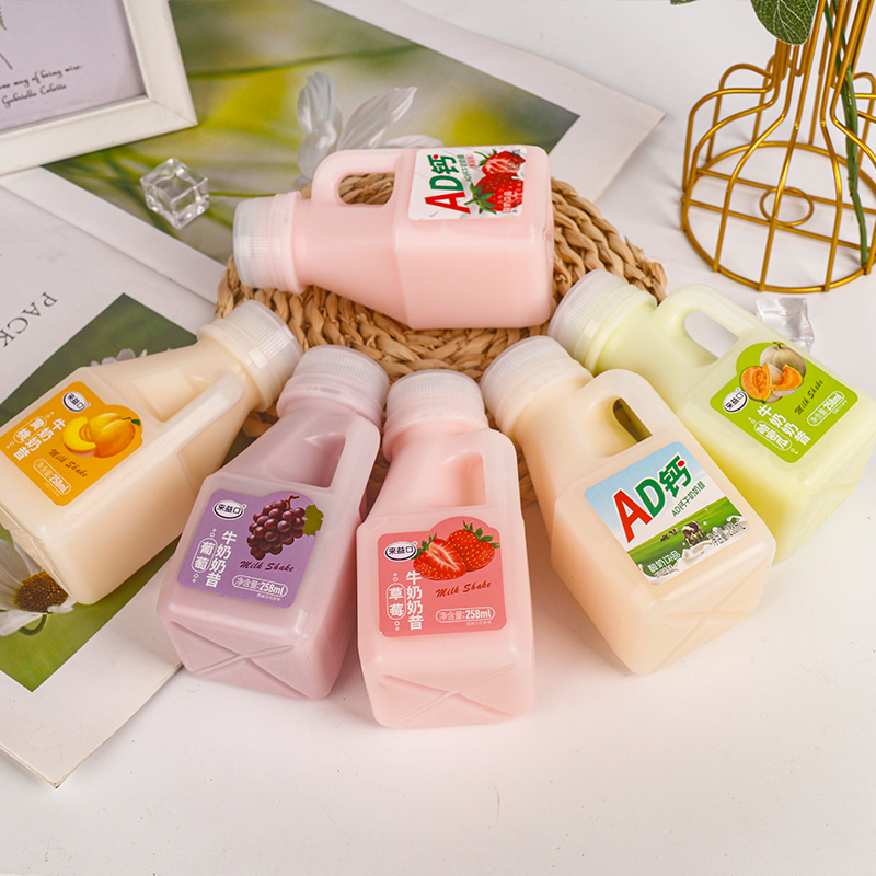 小方桶酸奶AD钙258ml整箱12瓶