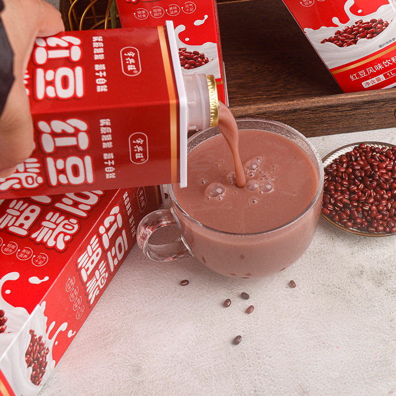 红豆粗粮整箱大瓶1L*2瓶谷物饮品