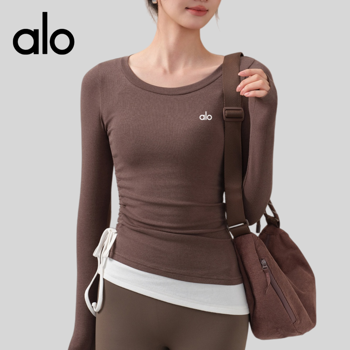 AIo瑜伽服女加厚保暖运动上衣时尚长袖t恤跑步普拉提训练健身服,运动服/休闲服装,健身衣,淘宝优惠券,粉丝福利购,淘宝优惠卷