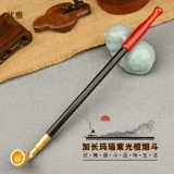 Мужская элегантная старомодная длинная агатовая медная курительная трубка ручной работы