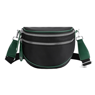 潮小包包女斜挎25新款时尚百搭牛津布帆布休闲单肩女包半圆马鞍包