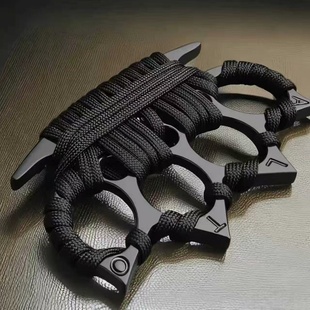 加厚指虎四指手撑子锌合金户外防身护卫急救车载逃生破窗器铁拳头