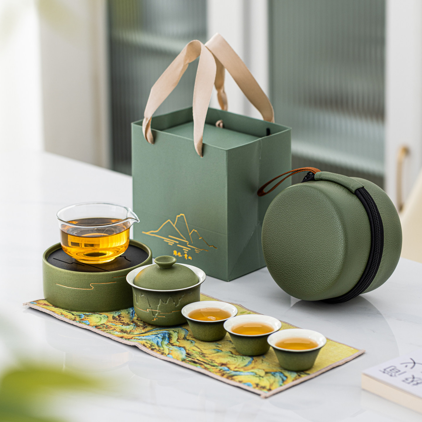 便携式旅行茶具套装快客杯礼盒装