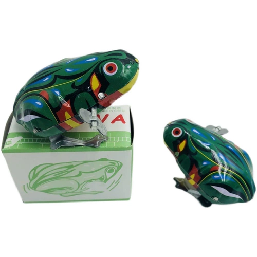 Заводная игрушка для прыжков, лягушка, ностальгия