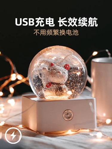 Рождественская музыкальная шкатулка, наряд маленькой принцессы, ночник, подарок на день рождения, изысканный стиль