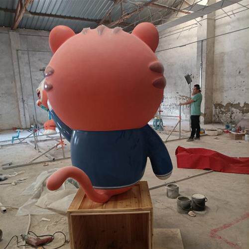 玻璃钢雕塑动物IP猴子公仔商场公园雕塑不锈钢雕塑城市摆件工厂