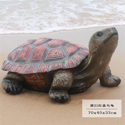 海洋系列玻璃钢雕塑海螺贝壳海龟海豚海星珊瑚花园房产装饰摆件