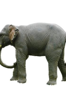 园林景观雕塑玻璃钢大型仿真动物大象模型幼儿园户外草坪装饰摆件