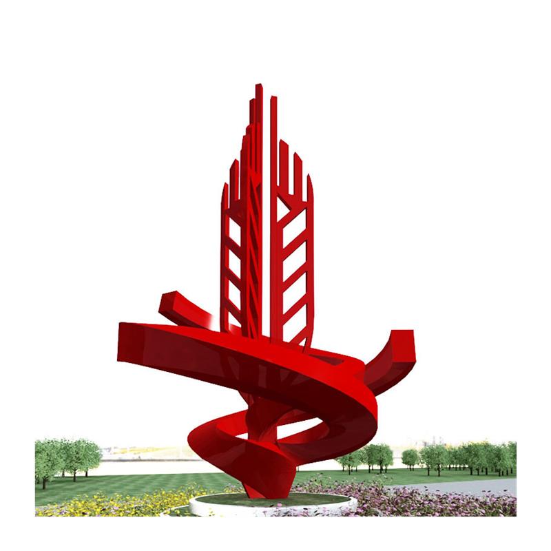 大型景观不锈钢雕塑制作抽象金属户外城市校园林广场水景月亮摆件