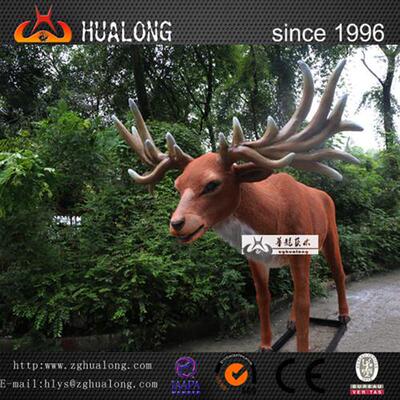 恐龙工厂仿真大角鹿:电动机械动物模型动物园商场活动美陈引流