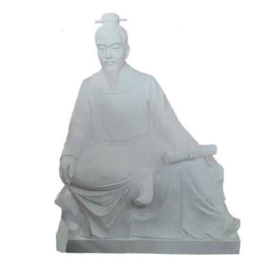 大型汉白玉石雕现代人物伟人石像孔子像校园广场公园古代人物像