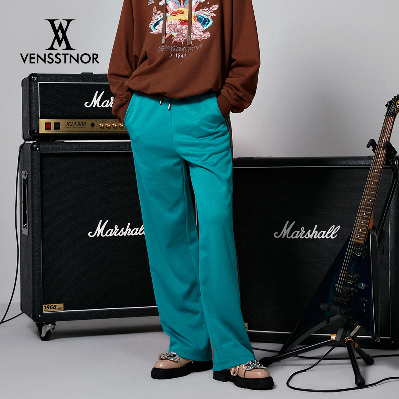 VENSSTNOR维斯提诺 21秋轻奢潮牌经典纯色时尚百搭女士休闲裤直筒