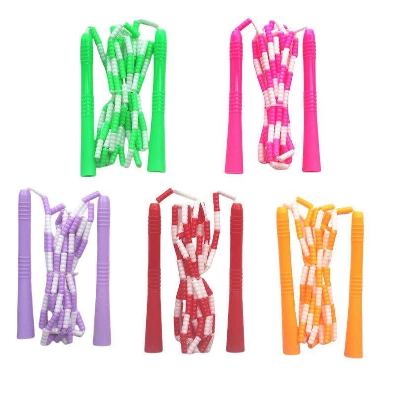 厦门新包装绿动LD-2203花样串珠绳学生儿童跳绳 普及跳绳 健身绳