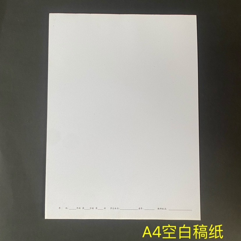 厦门学校A4空白数学纸图画几何草稿纸本白纸护眼纸120克加厚20页