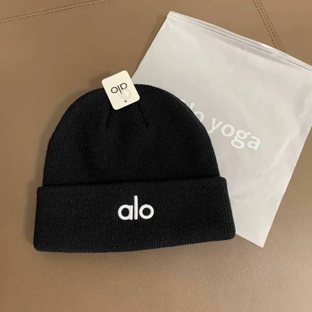 25ss冬季新款alo冬款保暖护耳针织帽百搭休闲韩版ins毛线帽情侣女