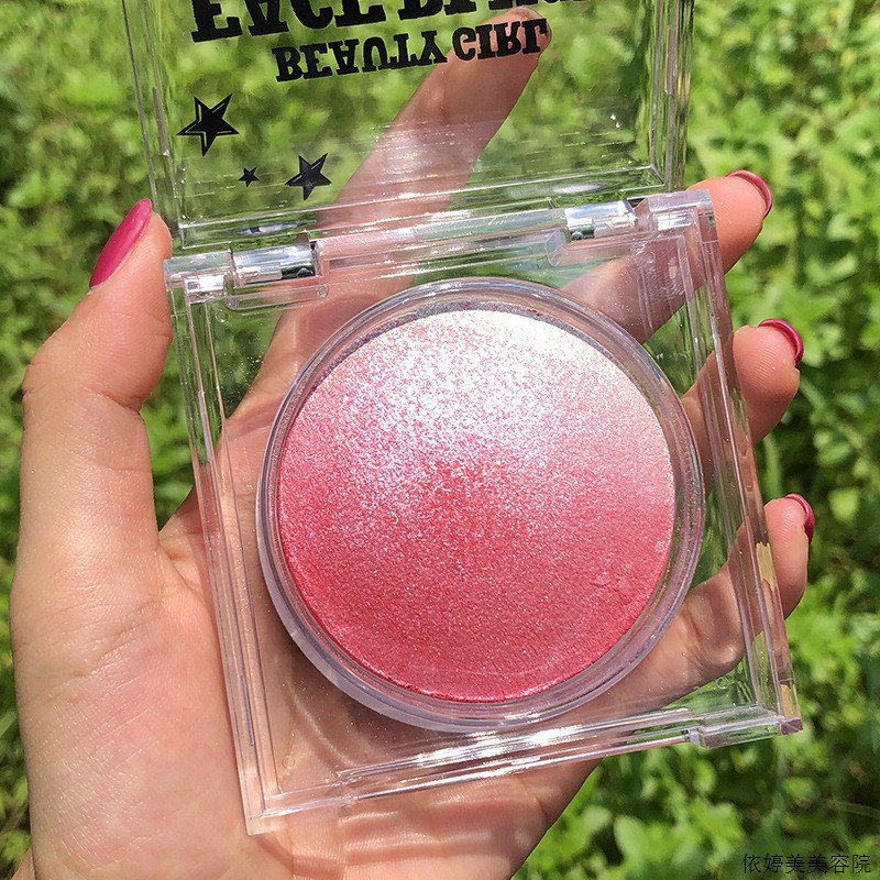 渐变腮红粉O定妆正品裸妆自然修容阴影高光三合一晒红女珠光亚光