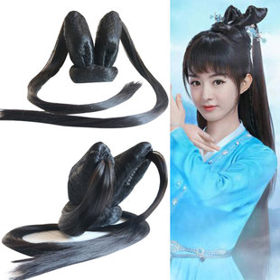 古装造型仙气汉服头顶假发包仙侠少女青云志赵丽颖碧瑶带发束发髻