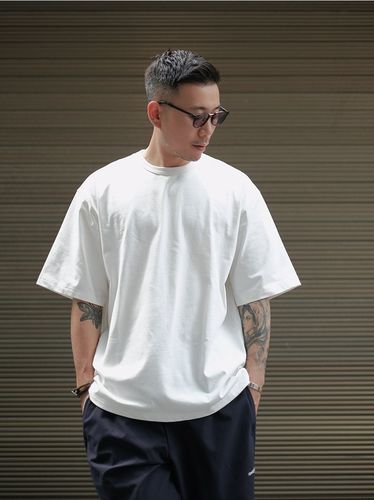 圆领纯棉白色宽松百搭打底t恤