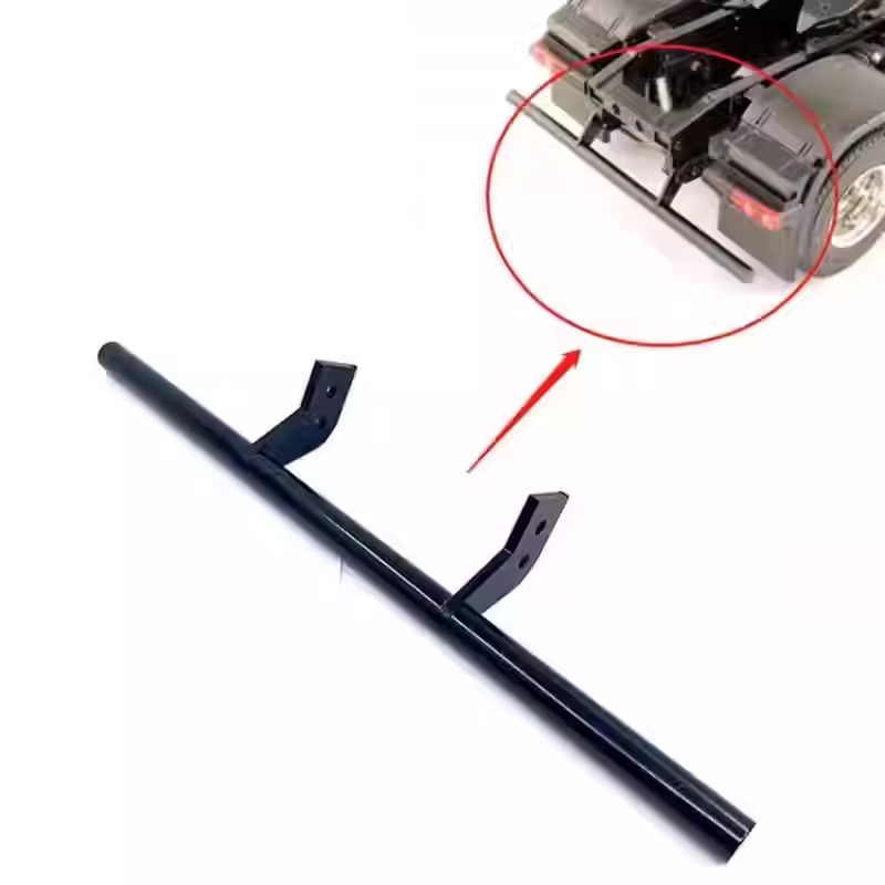 KCCP RC田宫1比14拖头改装件金属后保险杆 后防撞杆 后杆田宫适用