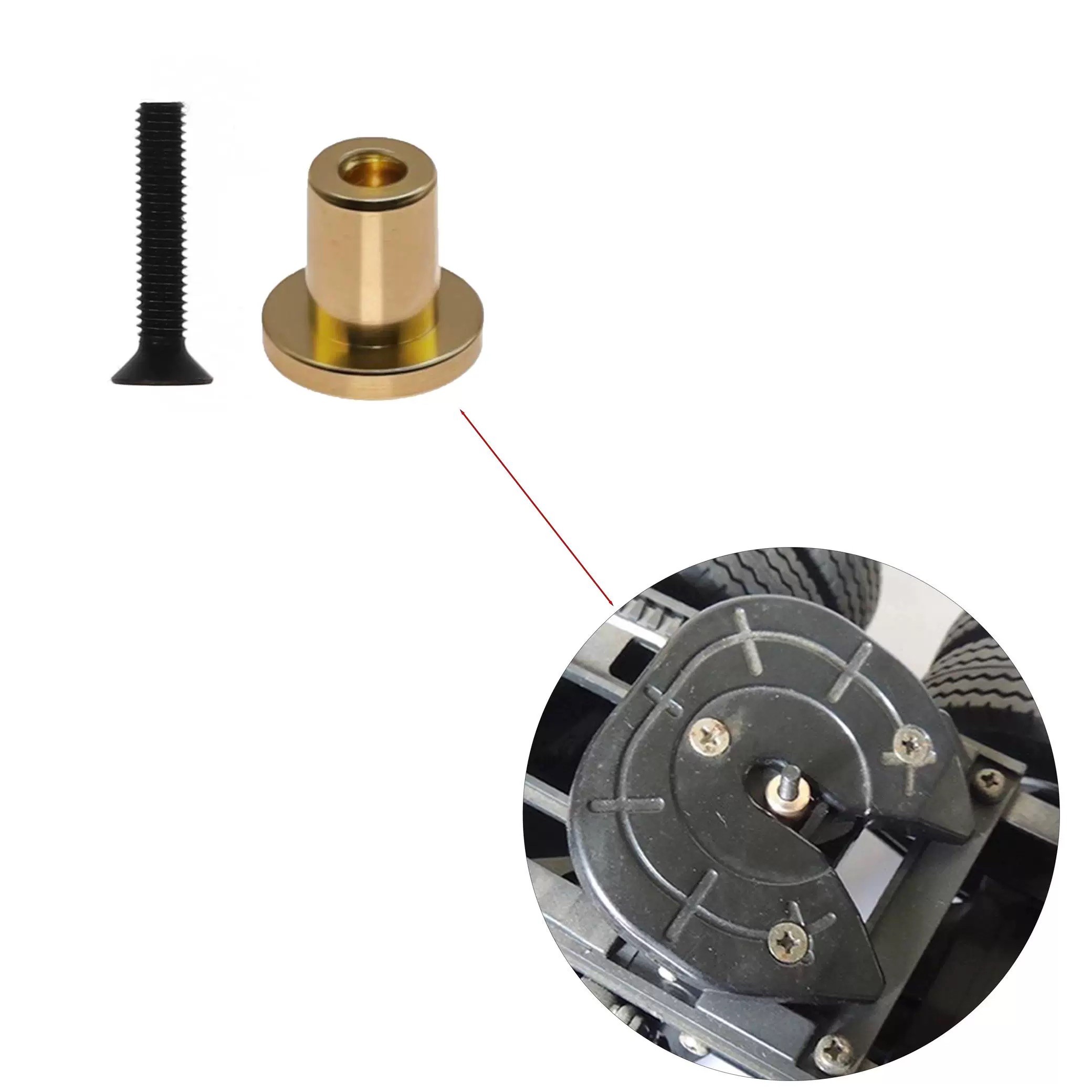 KCCP RC 1:14 模型车拖头用 蘑菇头 真配件 田宫 静点