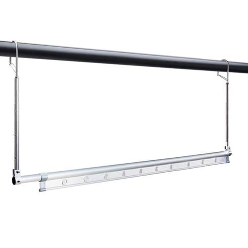 阳台晒被子神器免打孔伸缩晾衣架折叠晾衣杆家用室内防盗窗晒衣架