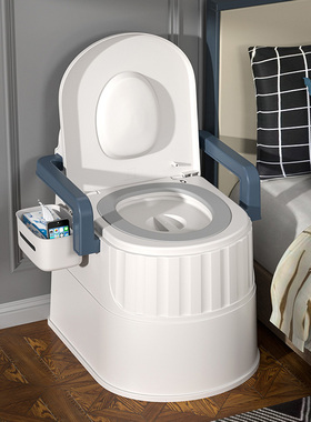 可移动老人坐便器家用老年防臭室内便携式马桶孕妇尿桶成人坐便椅