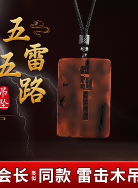 【张会长同款】天然雷击木吊坠