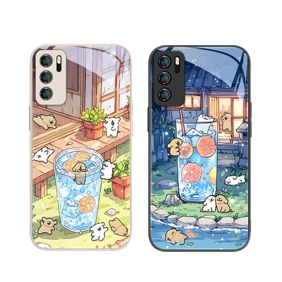 华为手机壳趣味小狗卡通可爱情侣