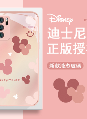 迪士尼适用华为p40pro情侣手机壳p50米奇p30女款mate60pro可爱pura70新款nova10小众高级感荣耀809se玻璃90套