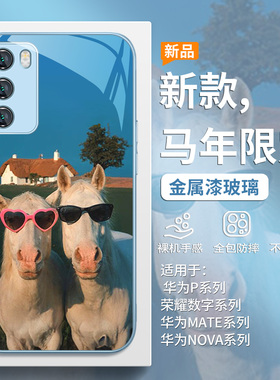 墨镜马适用小米17promax手机壳红米k90马年k80至尊版k70趣味15ultra卡通note14个性13男12女11硬壳civi4玻璃